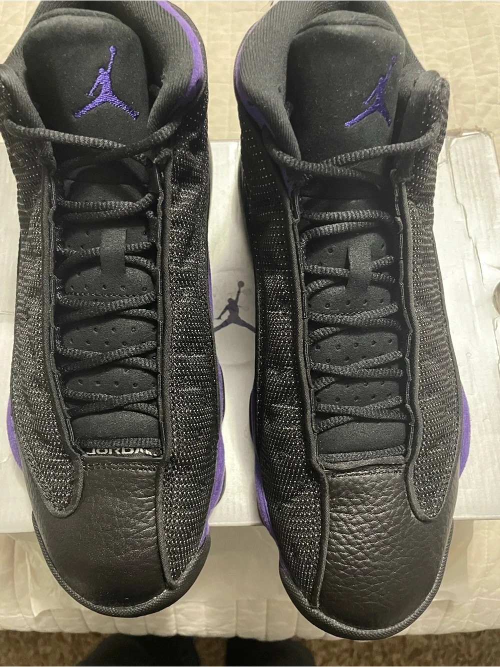 Men Jordan Retro 13 court purple and black